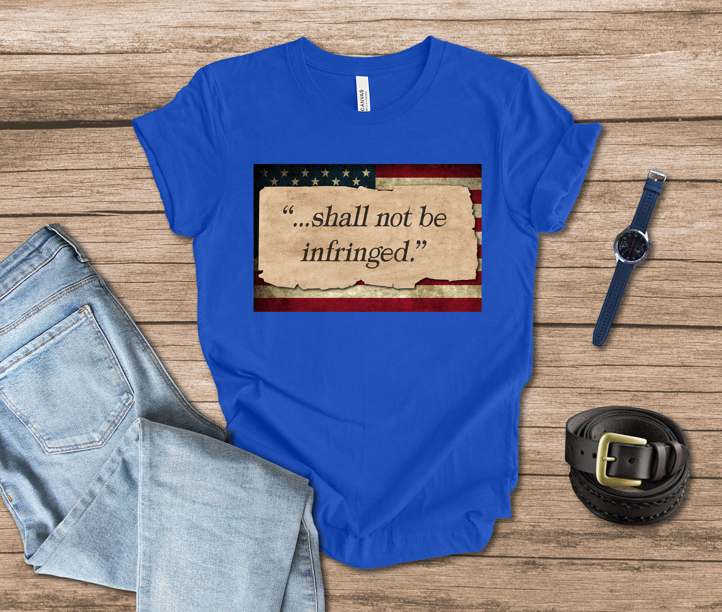 Shall Not Be Infringed Patriotic T-shirt for Freedom Lovers, Gun Enthusiasts