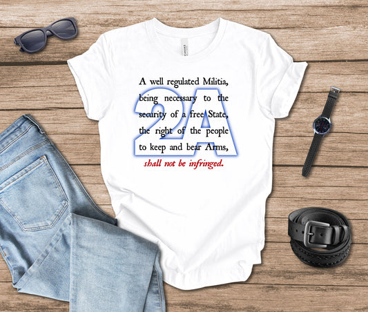 2A Second Amendment Glow T-shirt