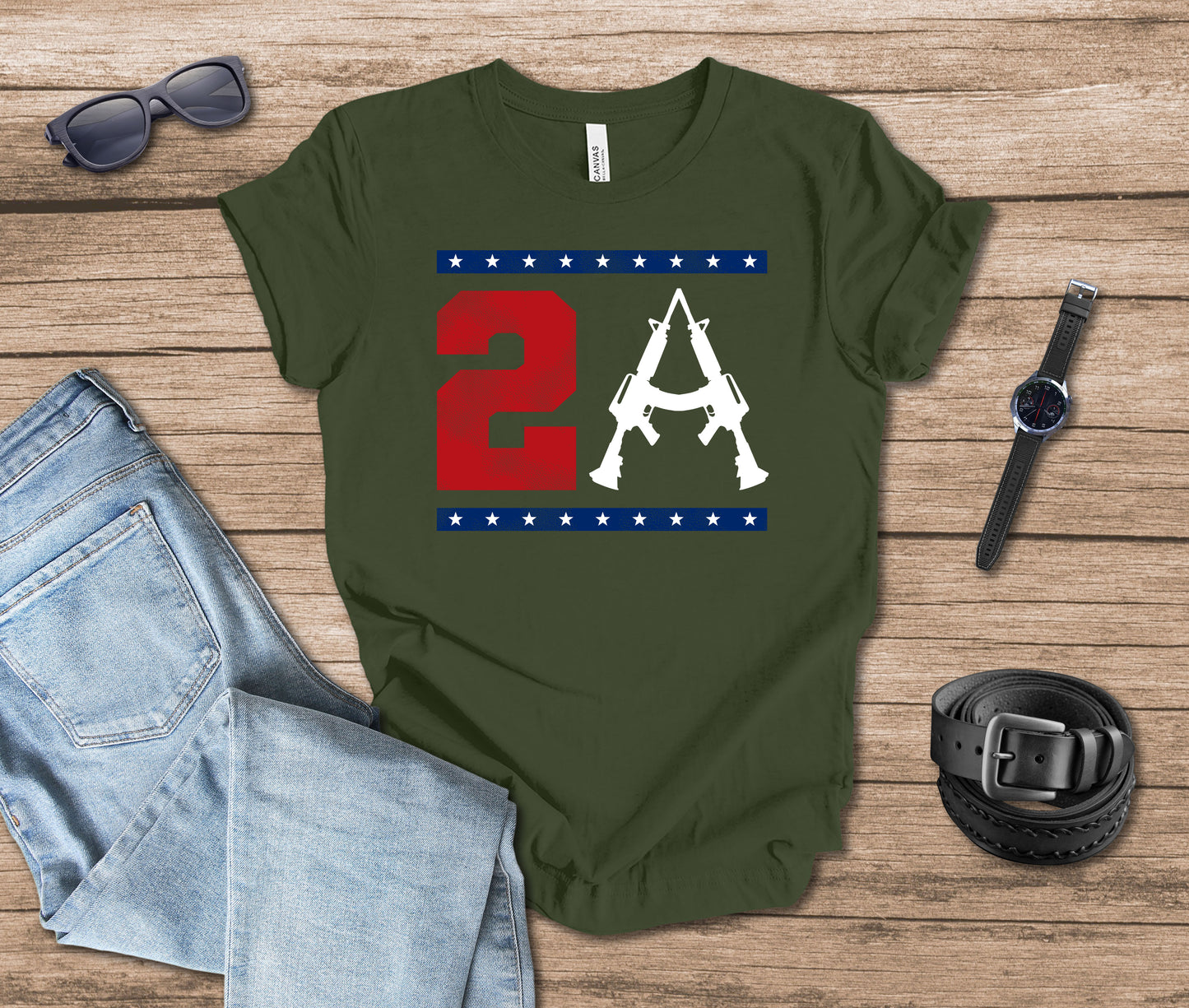 2A Second Amendment Graphic T-shirt