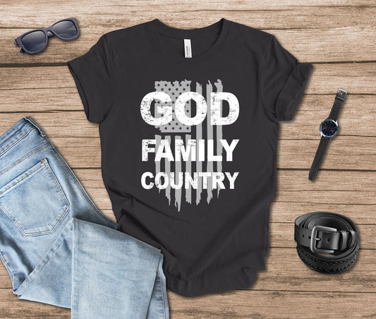 God Family Country T-shirt