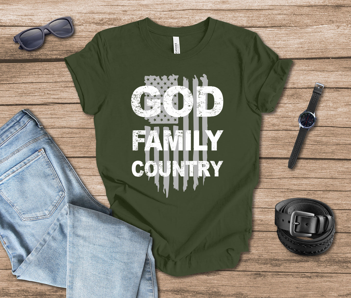 God Family Country T-shirt