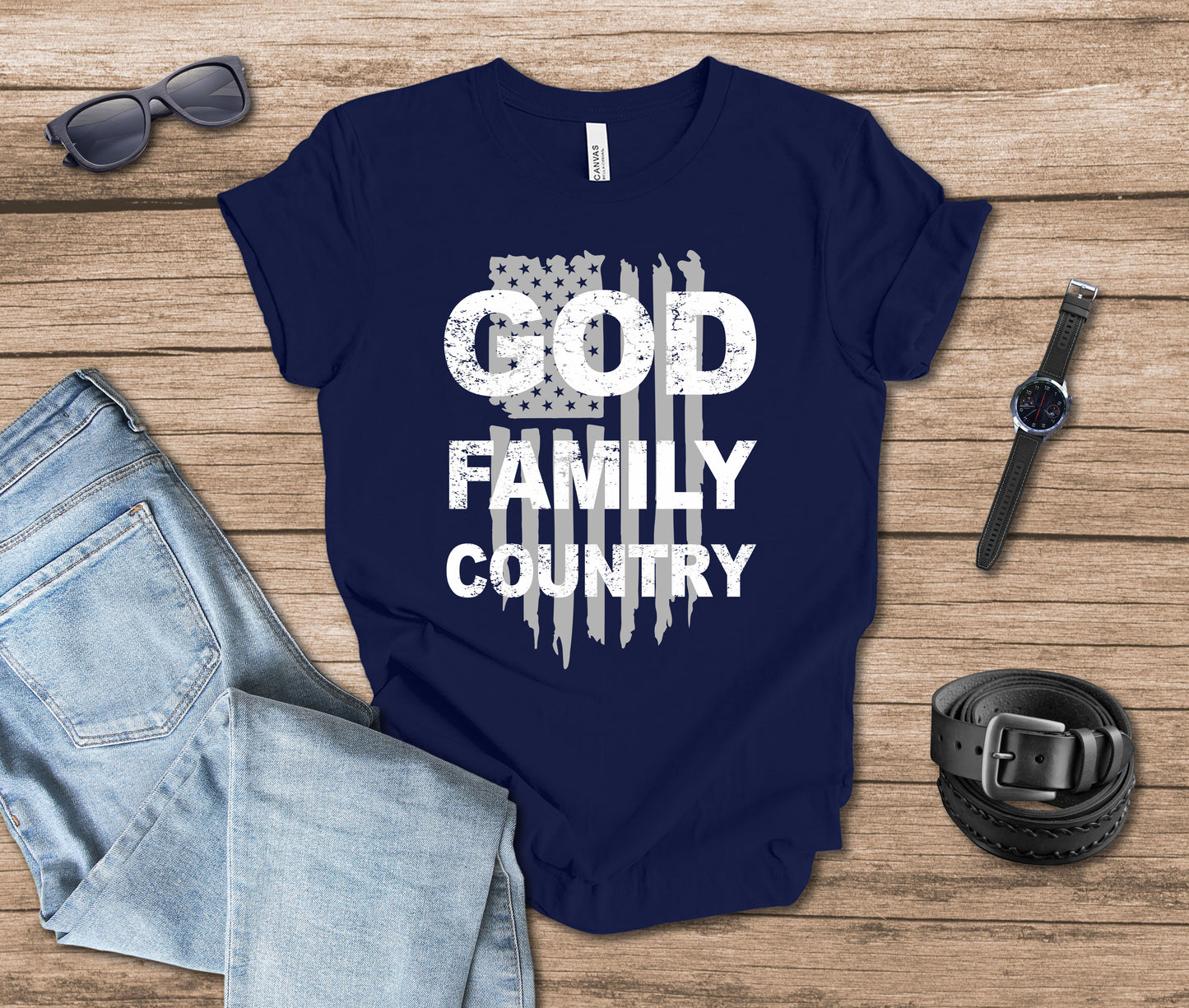 God Family Country T-shirt