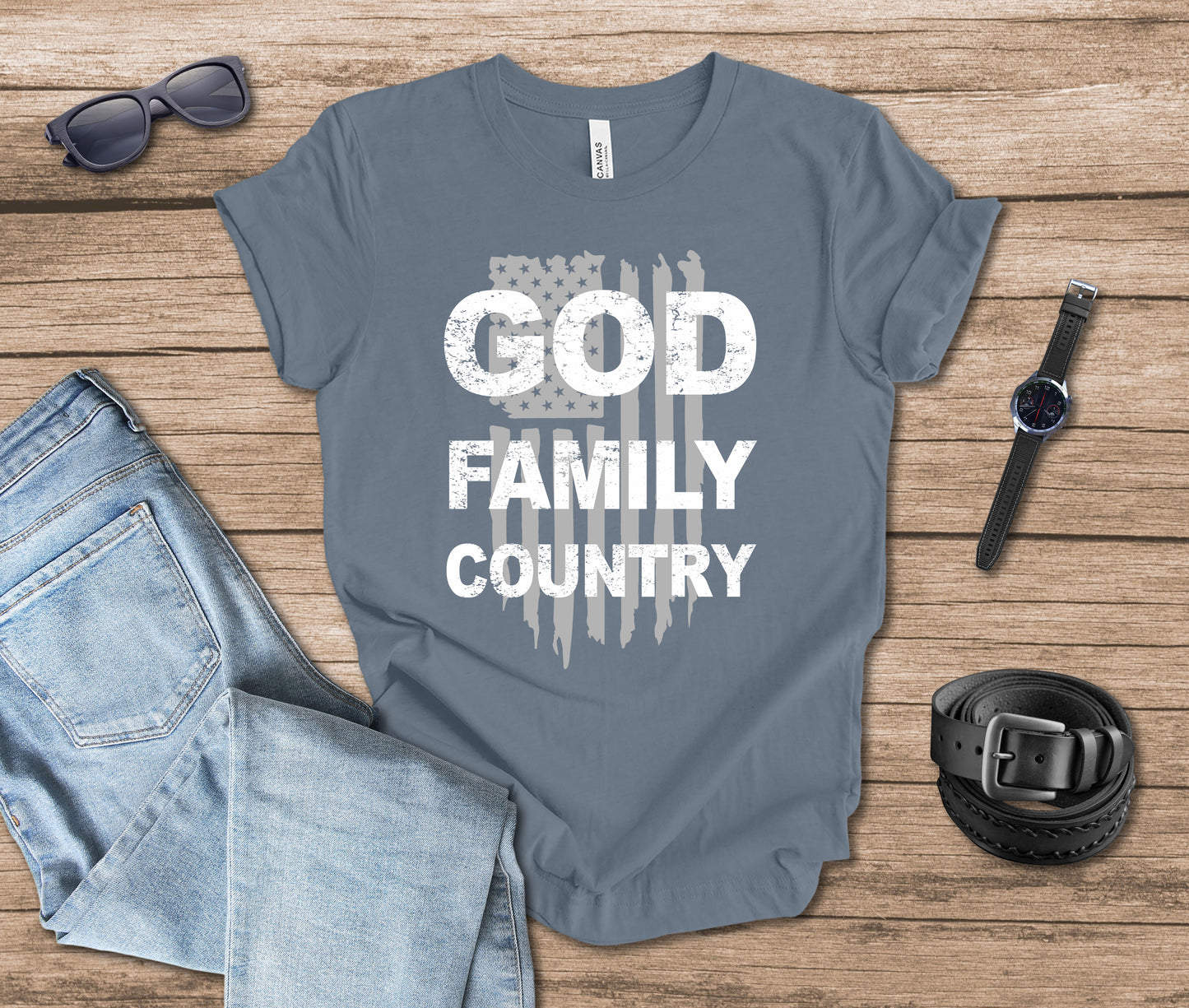 God Family Country T-shirt