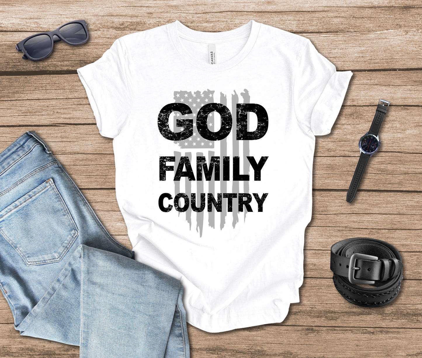 God Family Country T-shirt