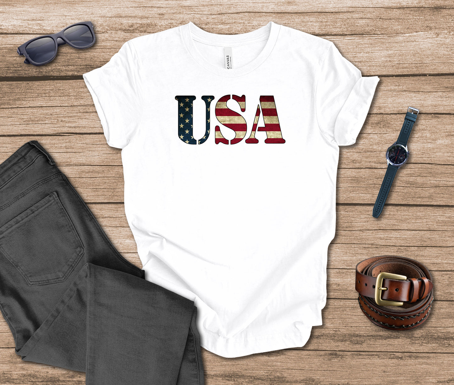 USA Stencil T-shirt