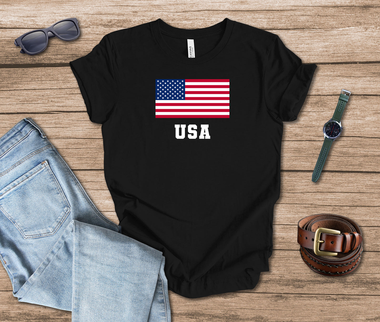 USA and Flag T-shirt