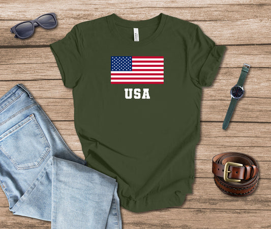 USA and Flag T-shirt