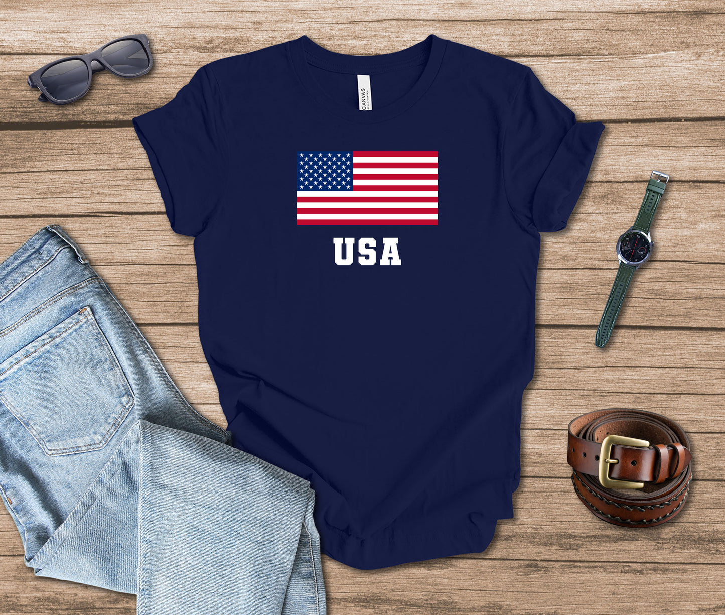 USA and Flag T-shirt