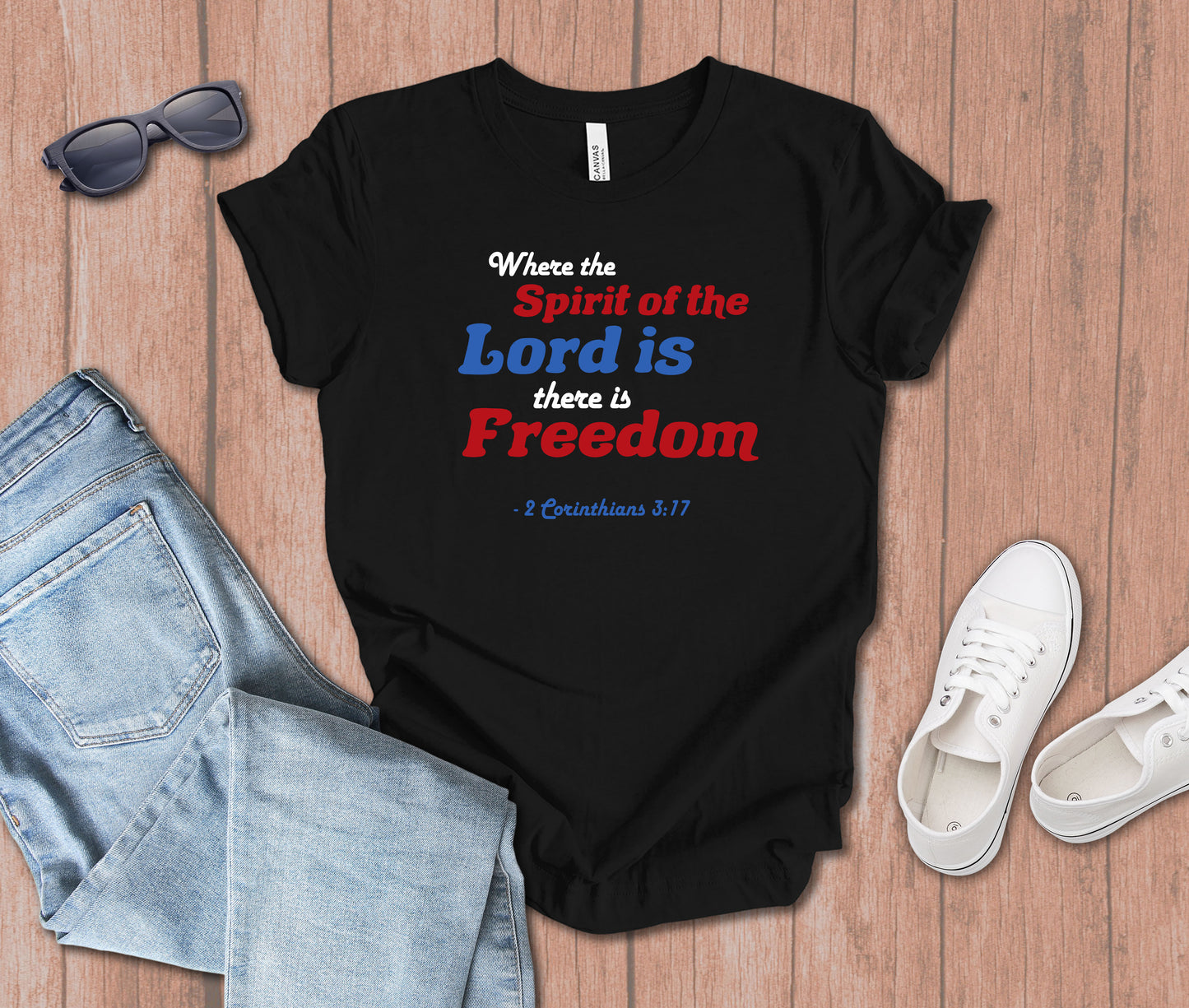 Where the Spirit of the Lord is there is Freedom Bold T-shirt