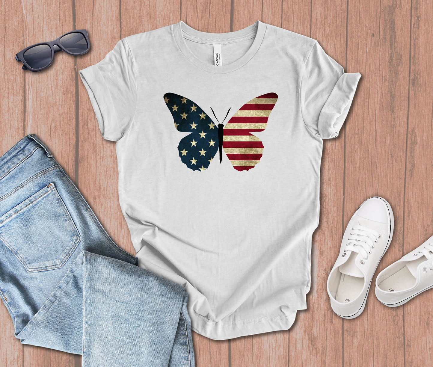 Butterfly Flag T-shirt