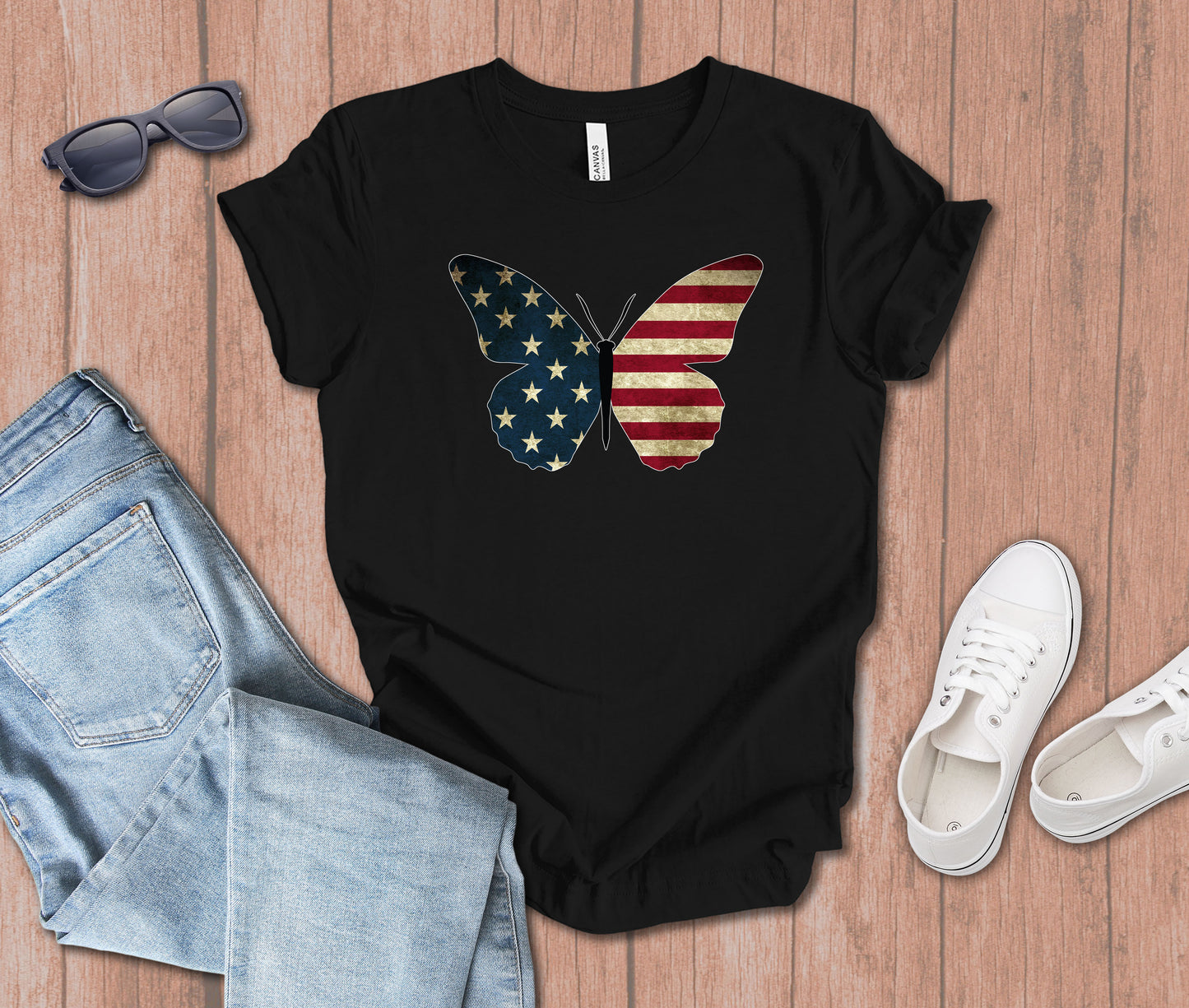 Butterfly Flag T-shirt