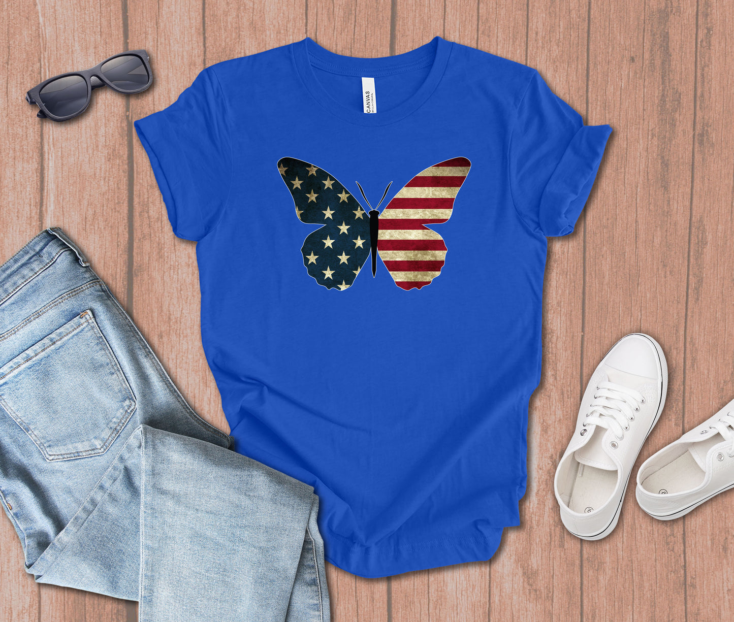 Butterfly Flag T-shirt