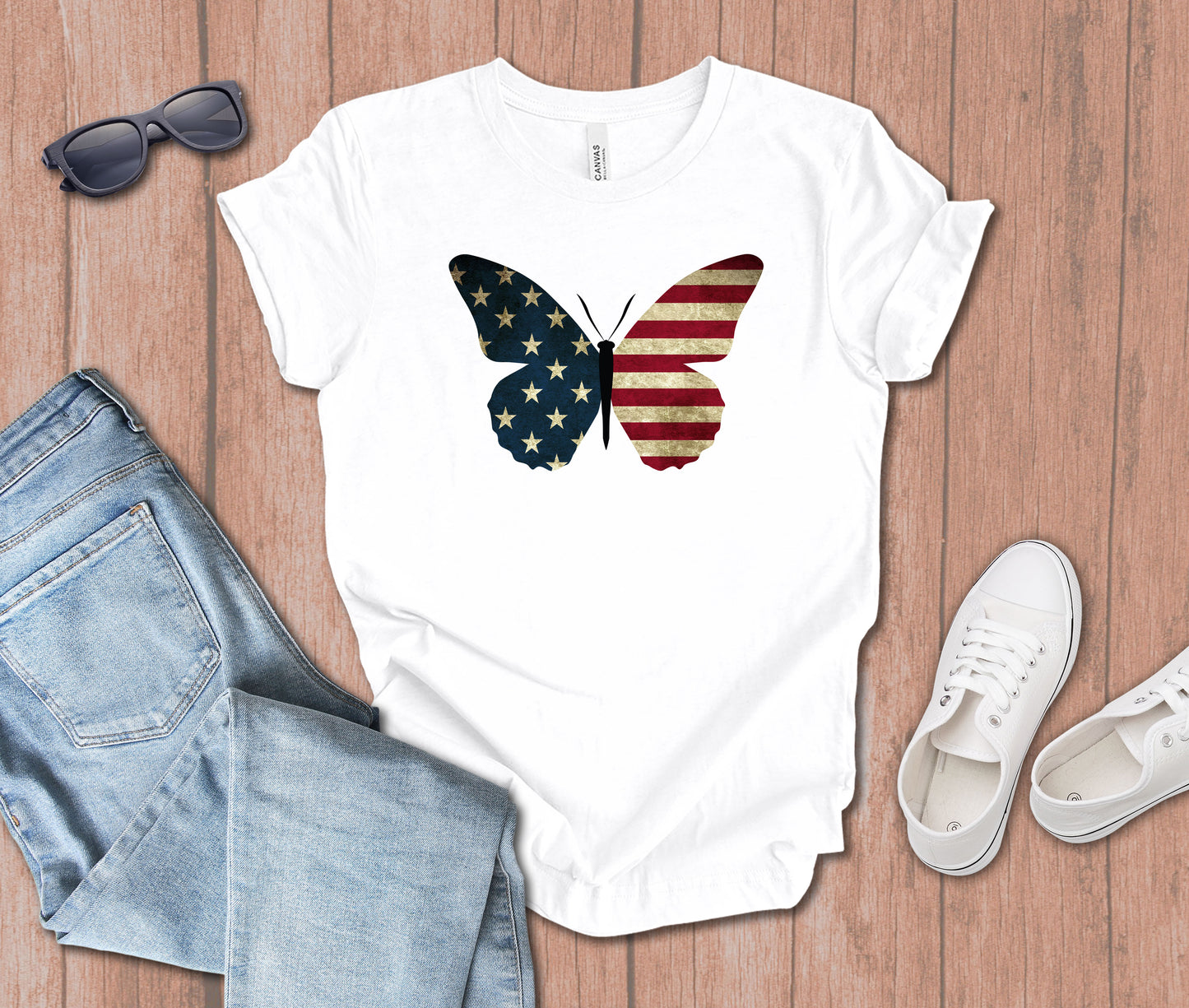 Butterfly Flag T-shirt