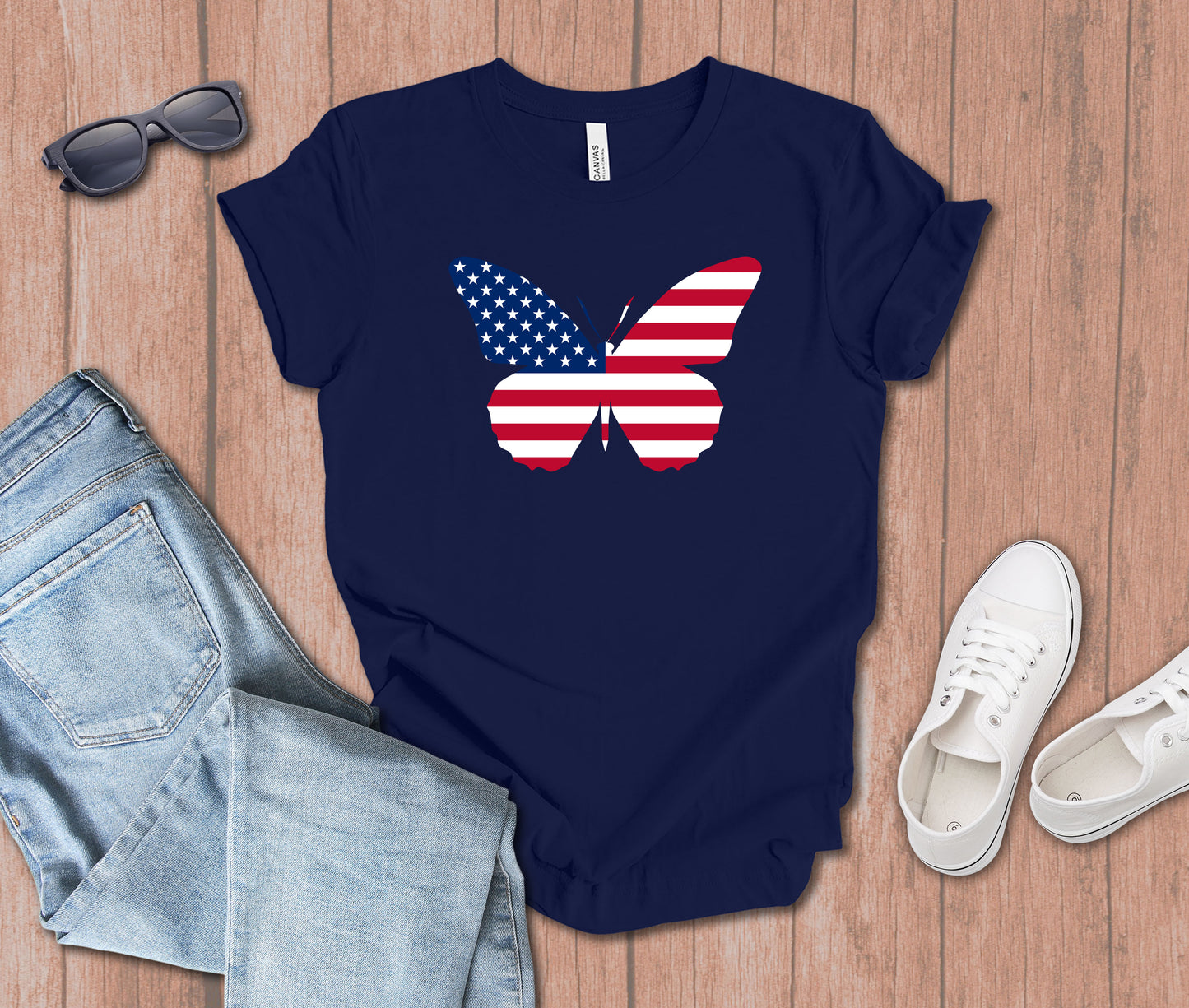 Patriotic Butterfly T-shirt