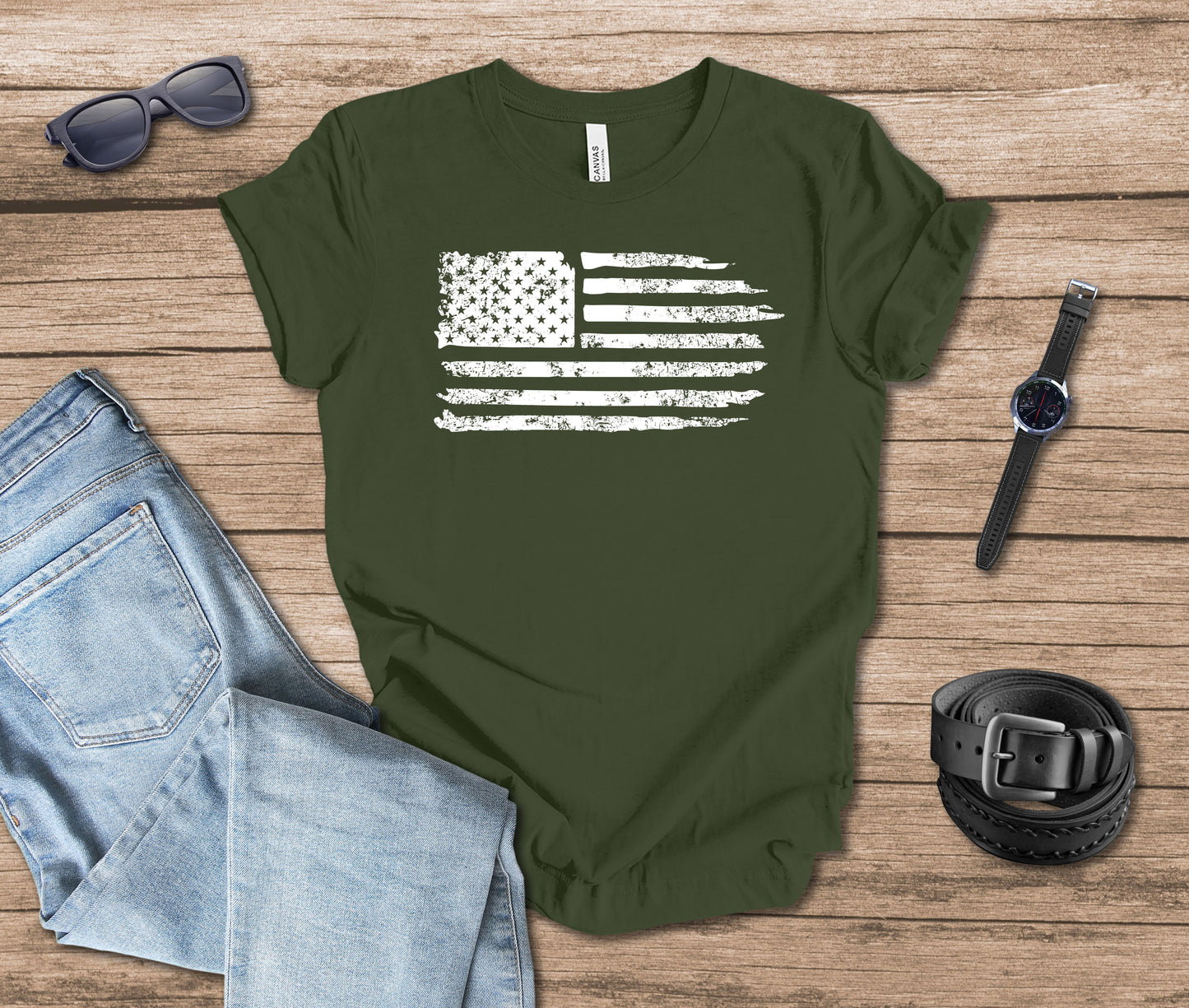 Distressed Flag T-shirt