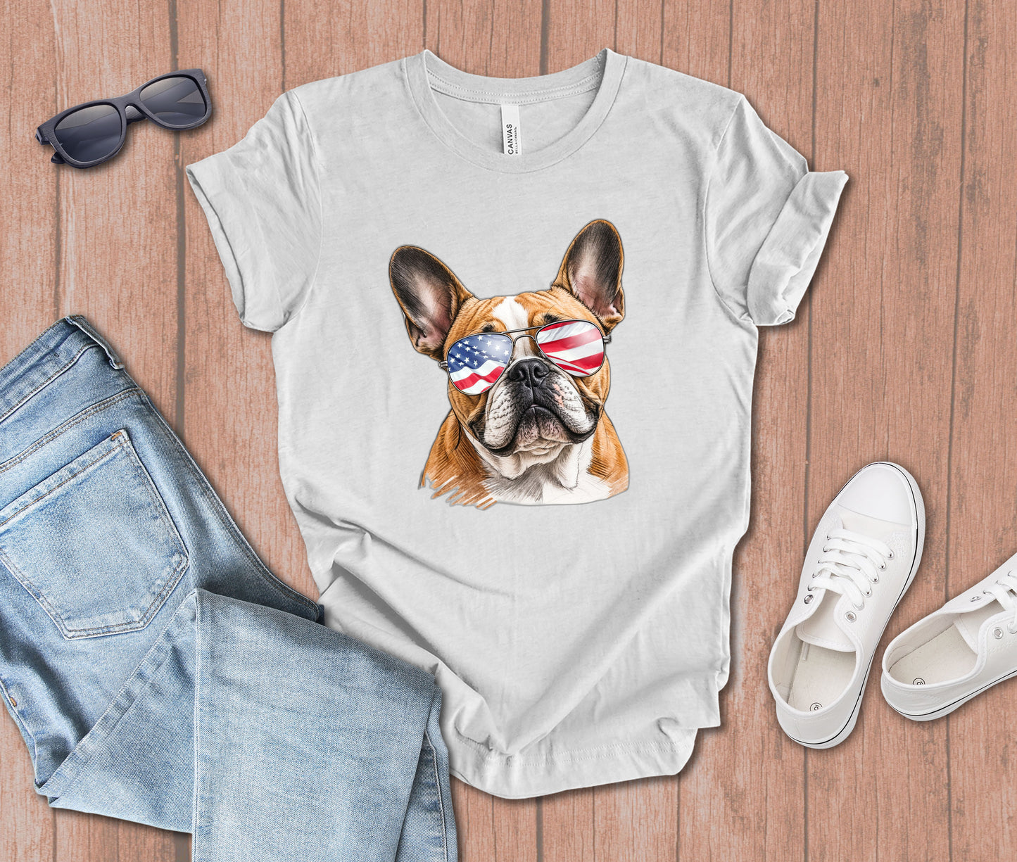 Bulldog in Sunglasses T-shirt