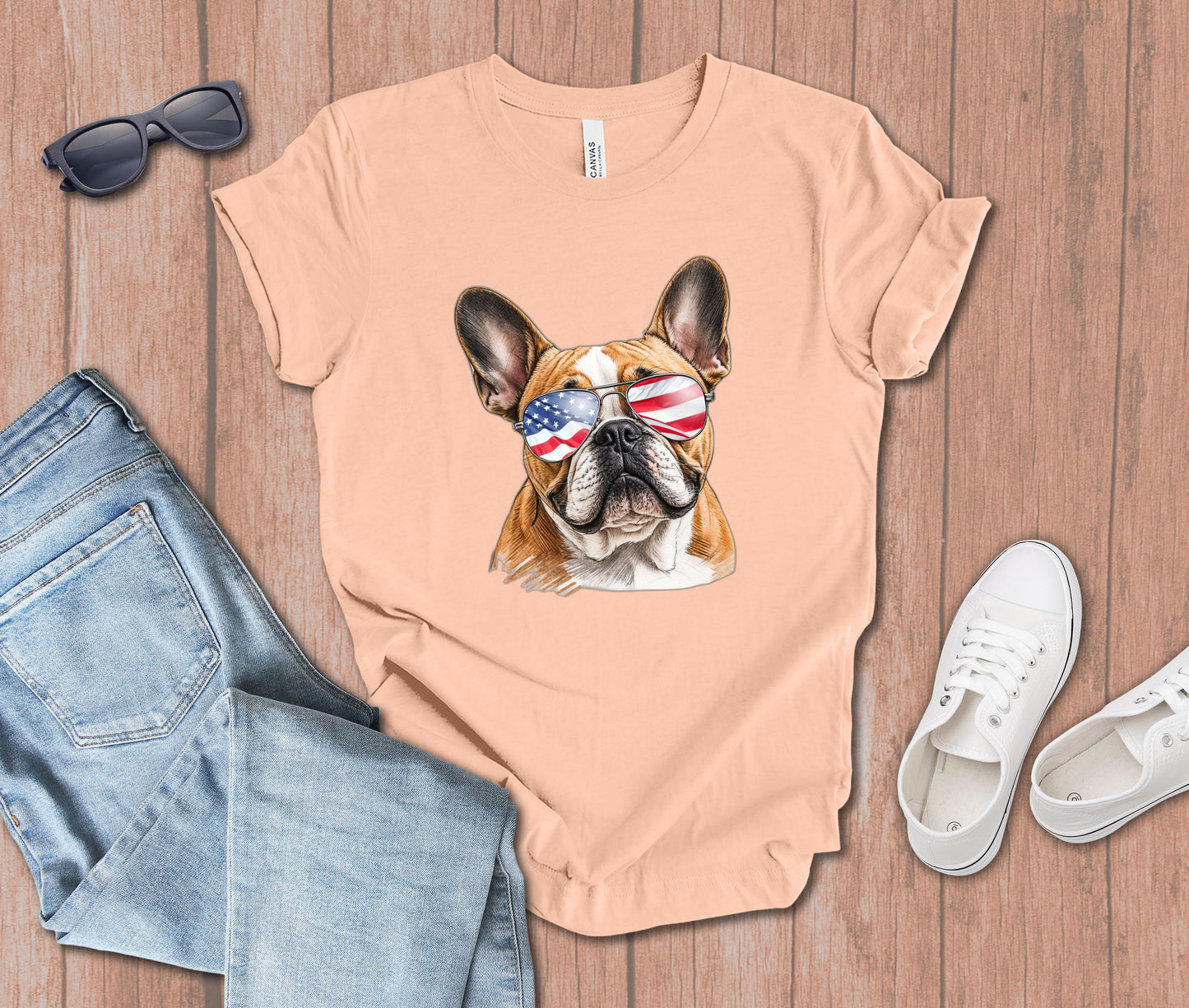 Bulldog in Sunglasses T-shirt