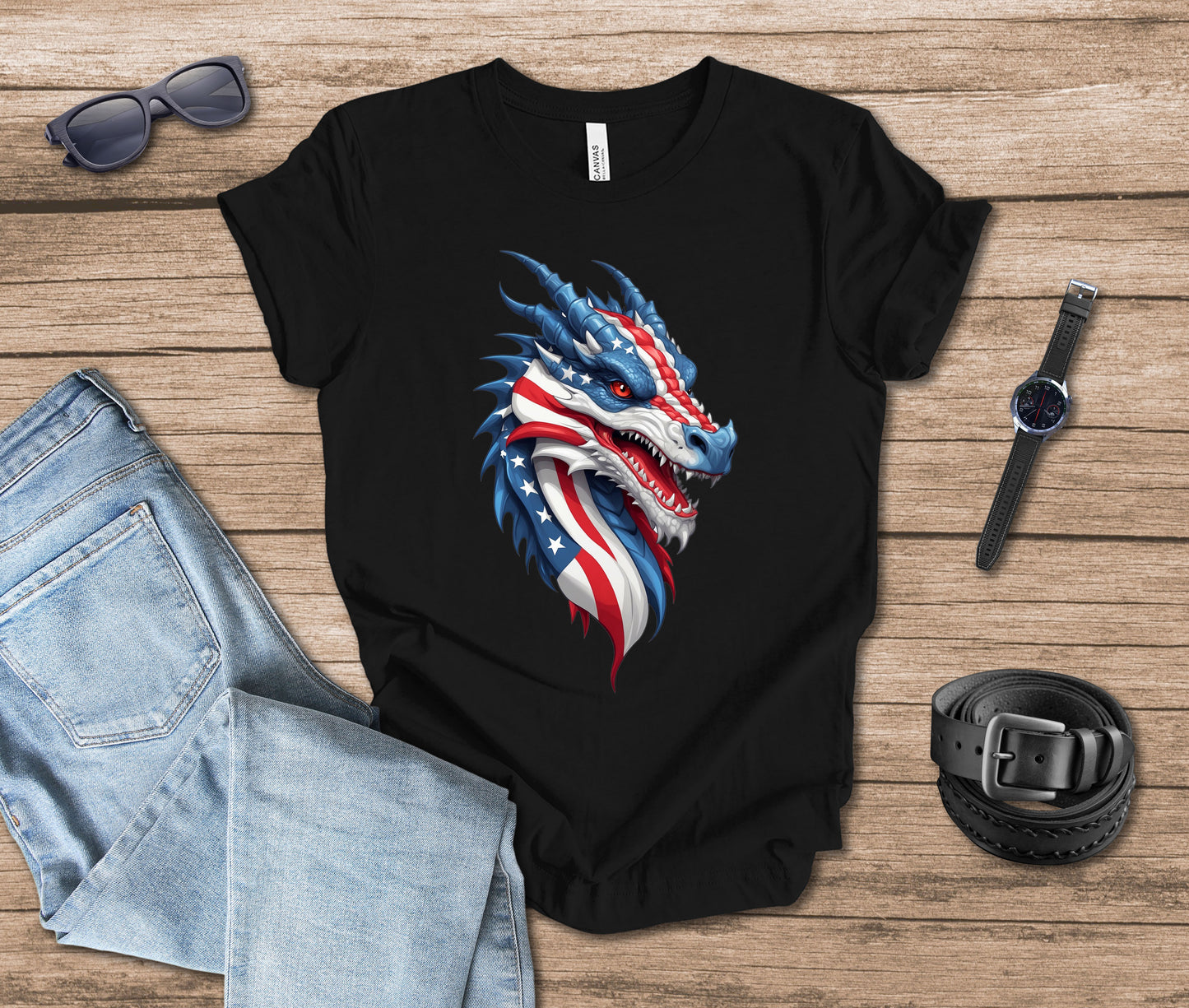 Patriotic Dragon T-shirt