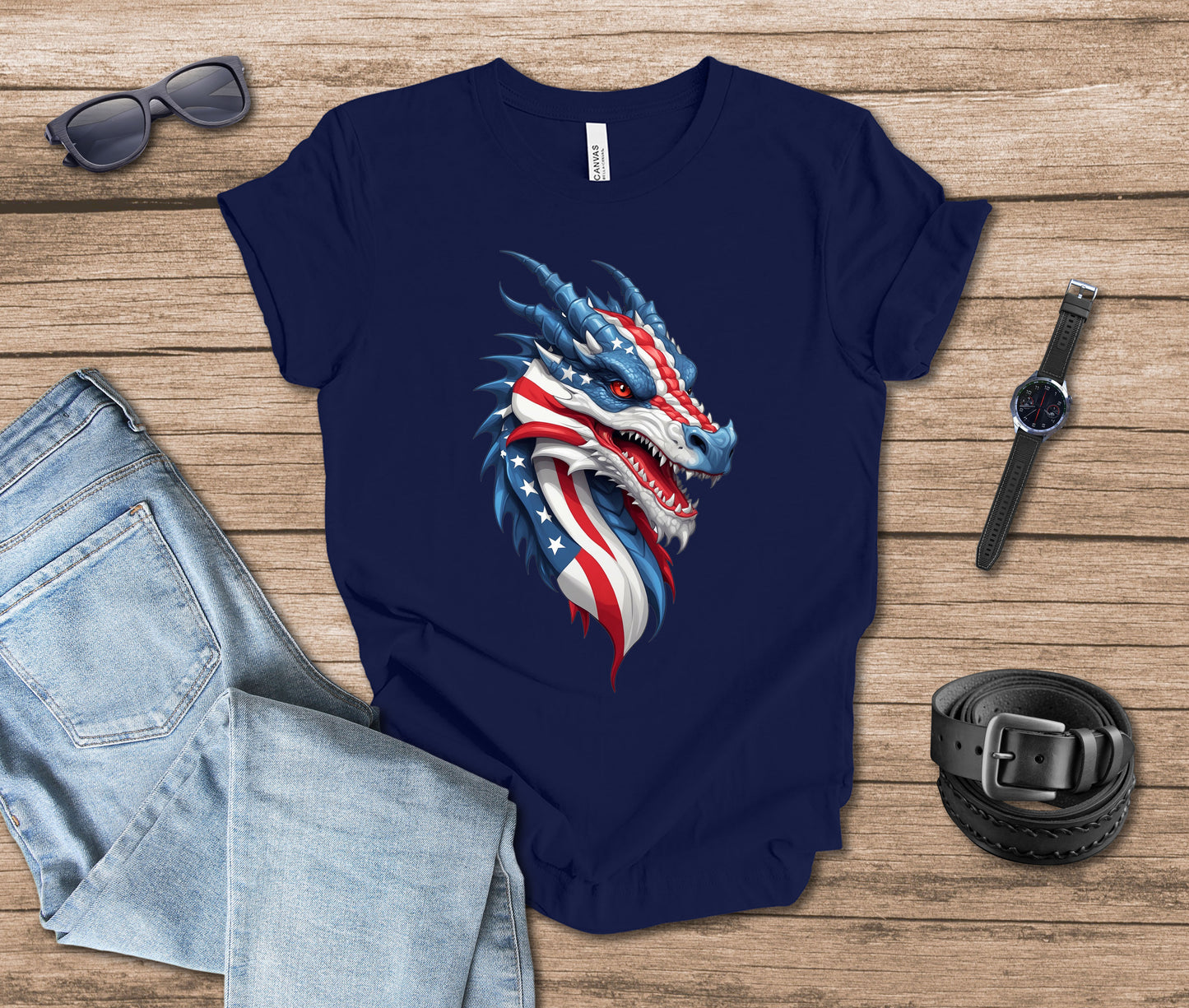 Patriotic Dragon T-shirt