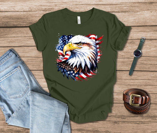 American Eagle and Flag T-shirt