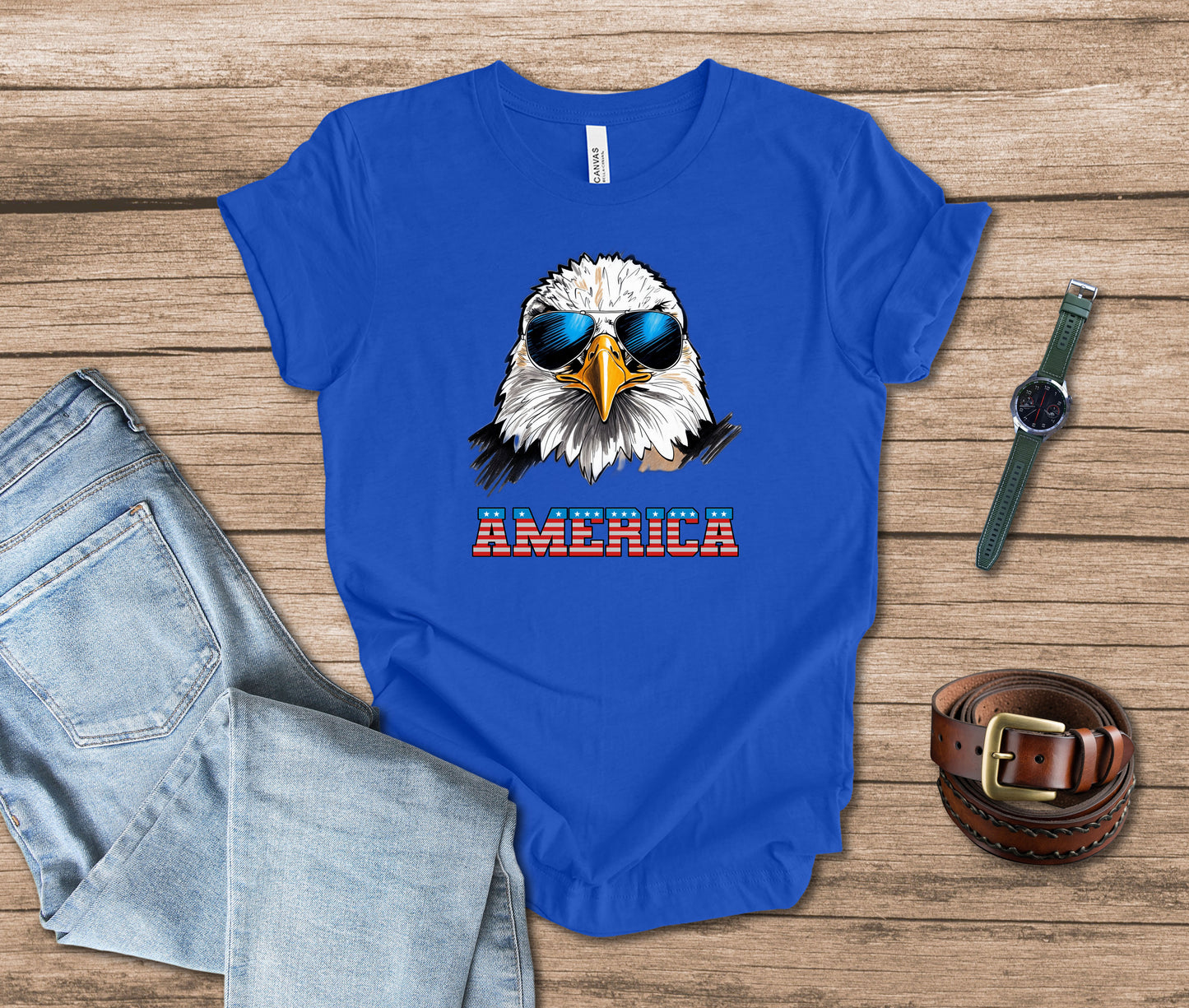 Eagle with Sunglasses America T-shirt