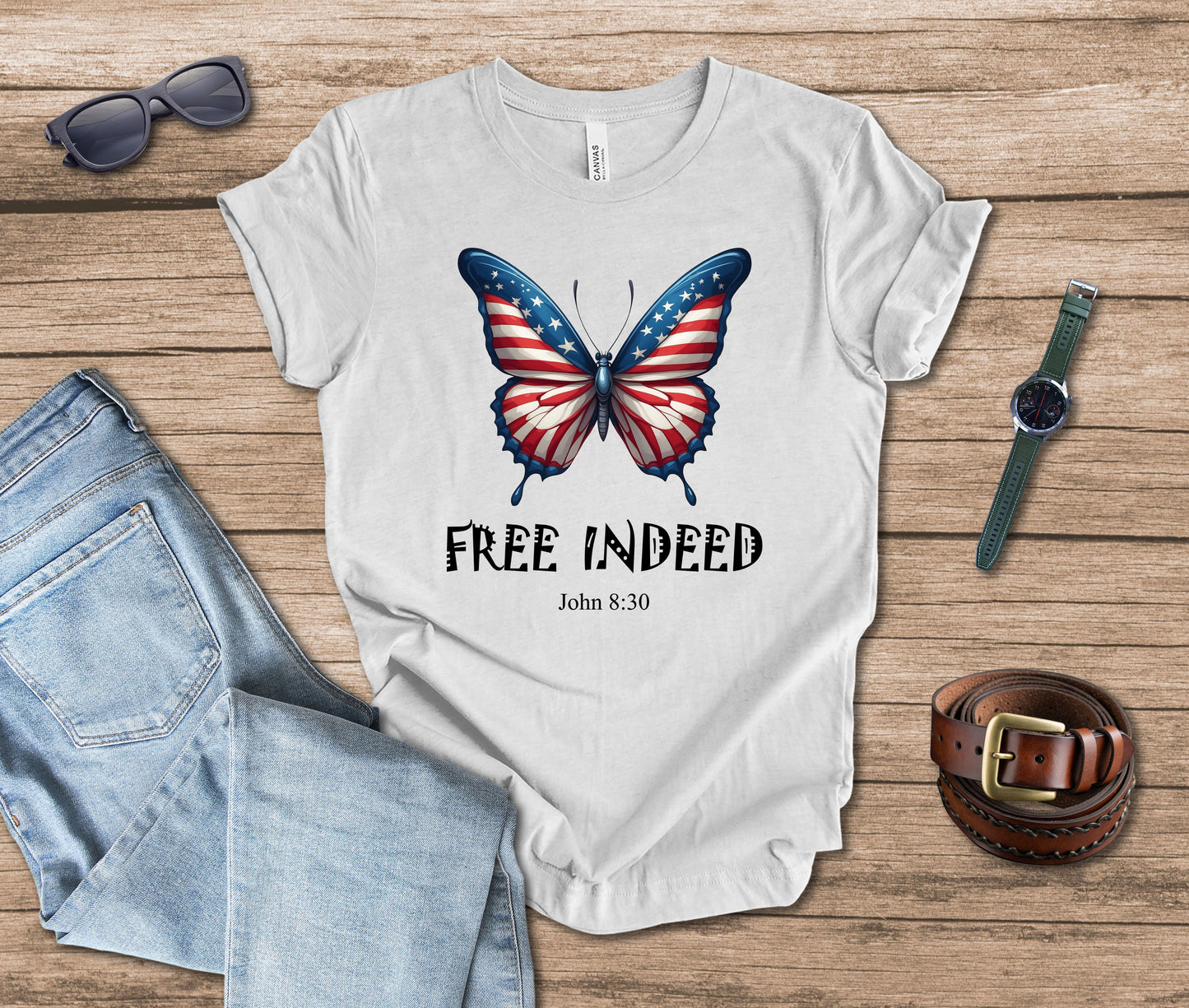 Free Indeed Butterfly T-Shirt