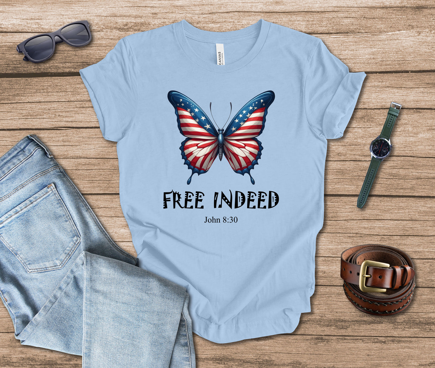 Free Indeed Butterfly T-Shirt