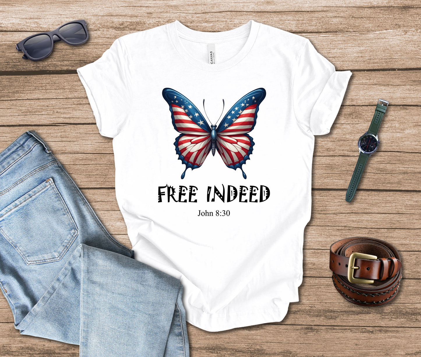 Free Indeed Butterfly T-Shirt