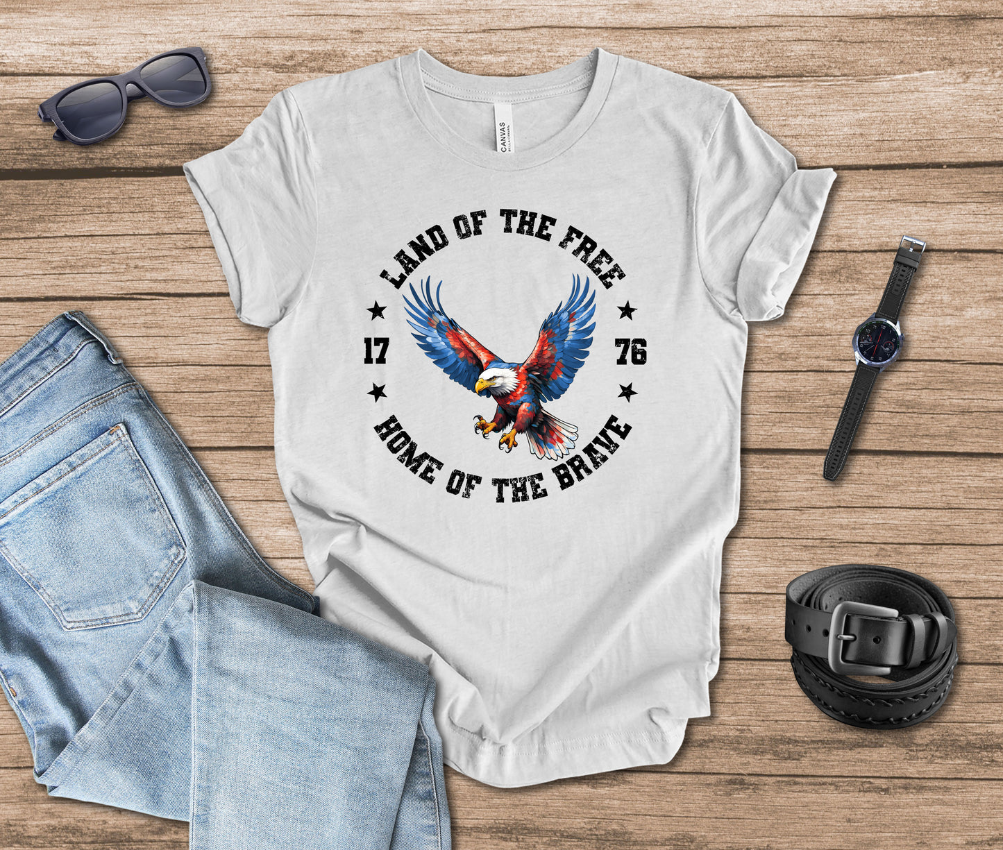 Land of the Free Home of the Brave T-shirt