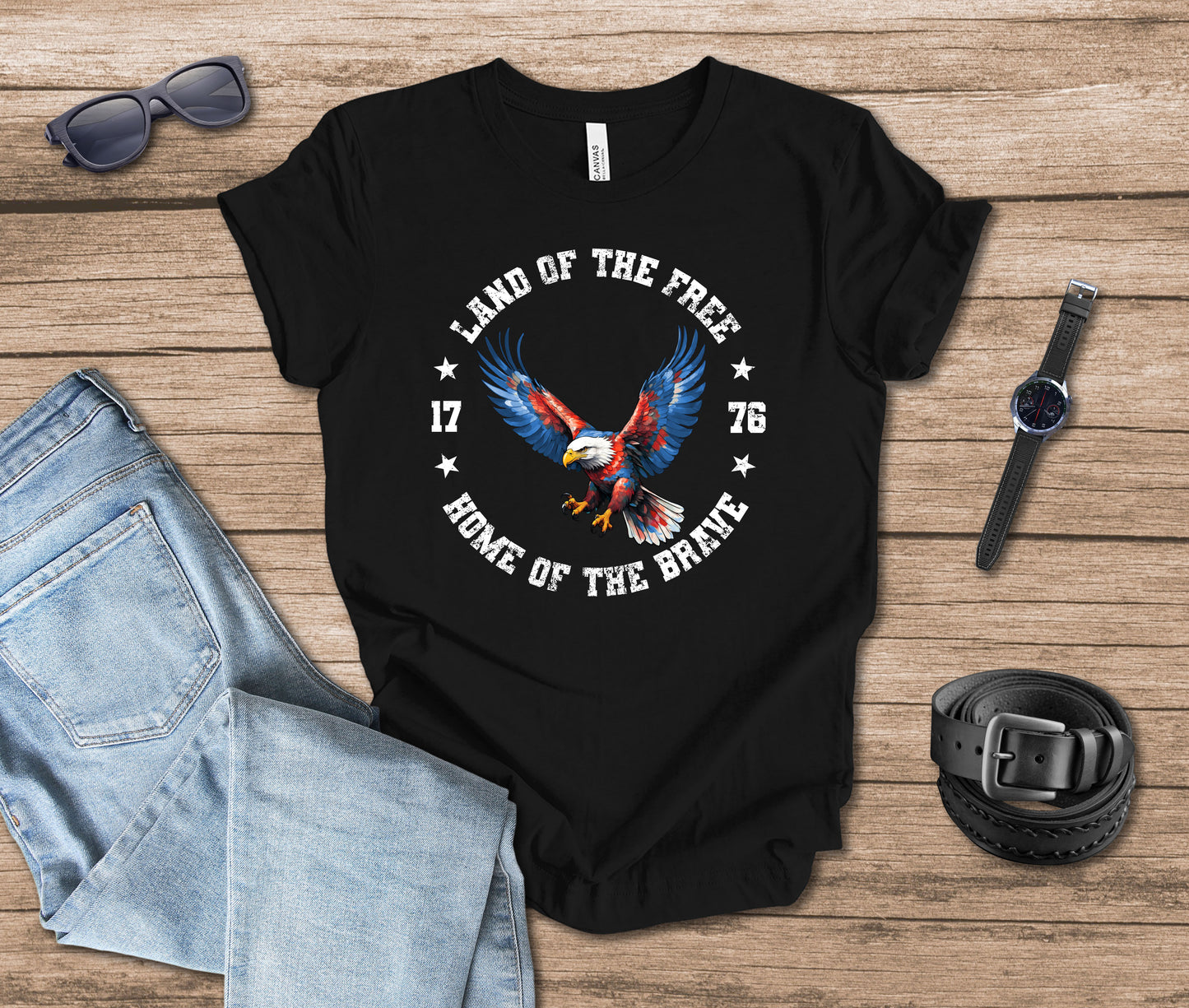 Land of the Free Home of the Brave T-shirt