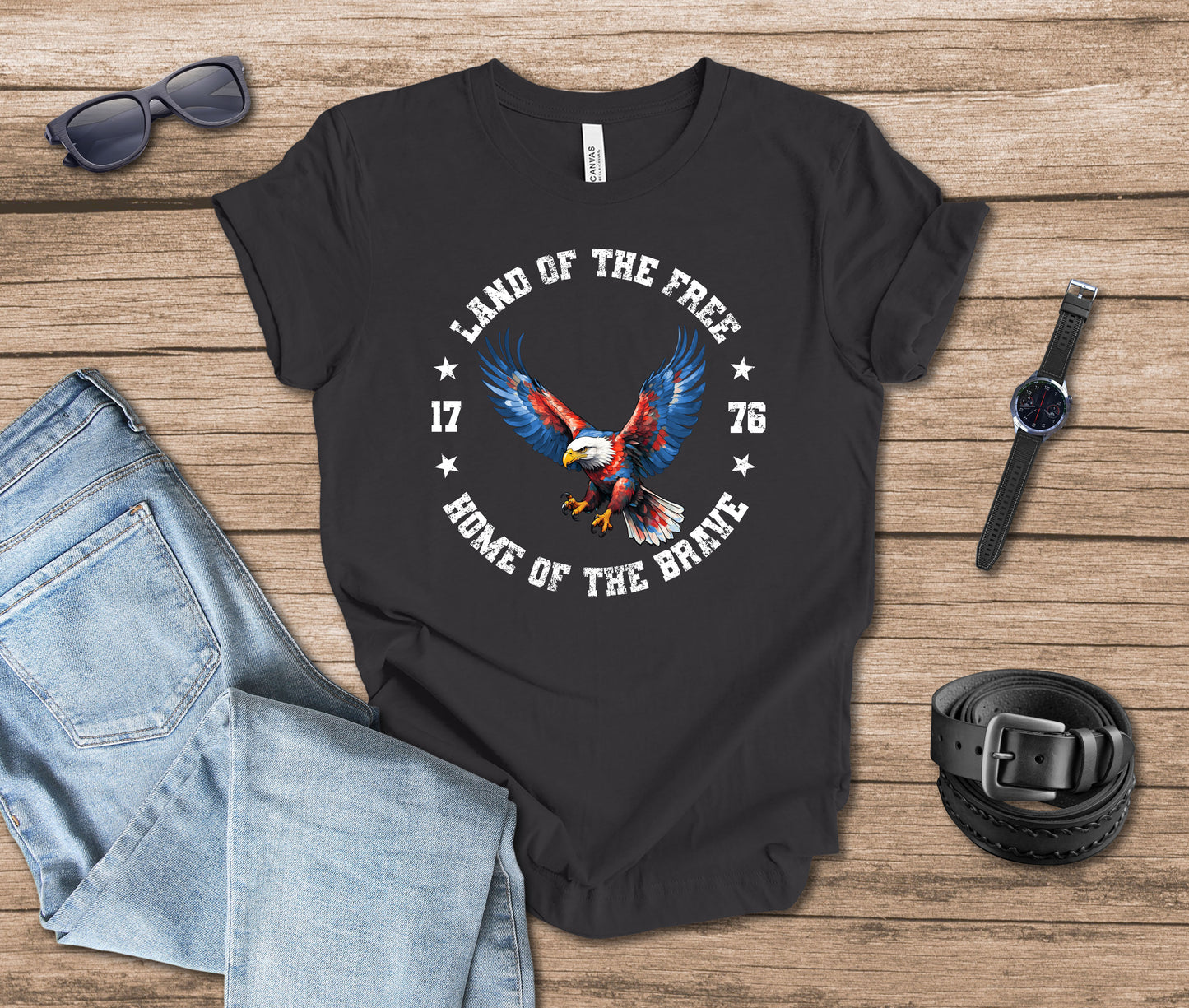 Land of the Free Home of the Brave T-shirt