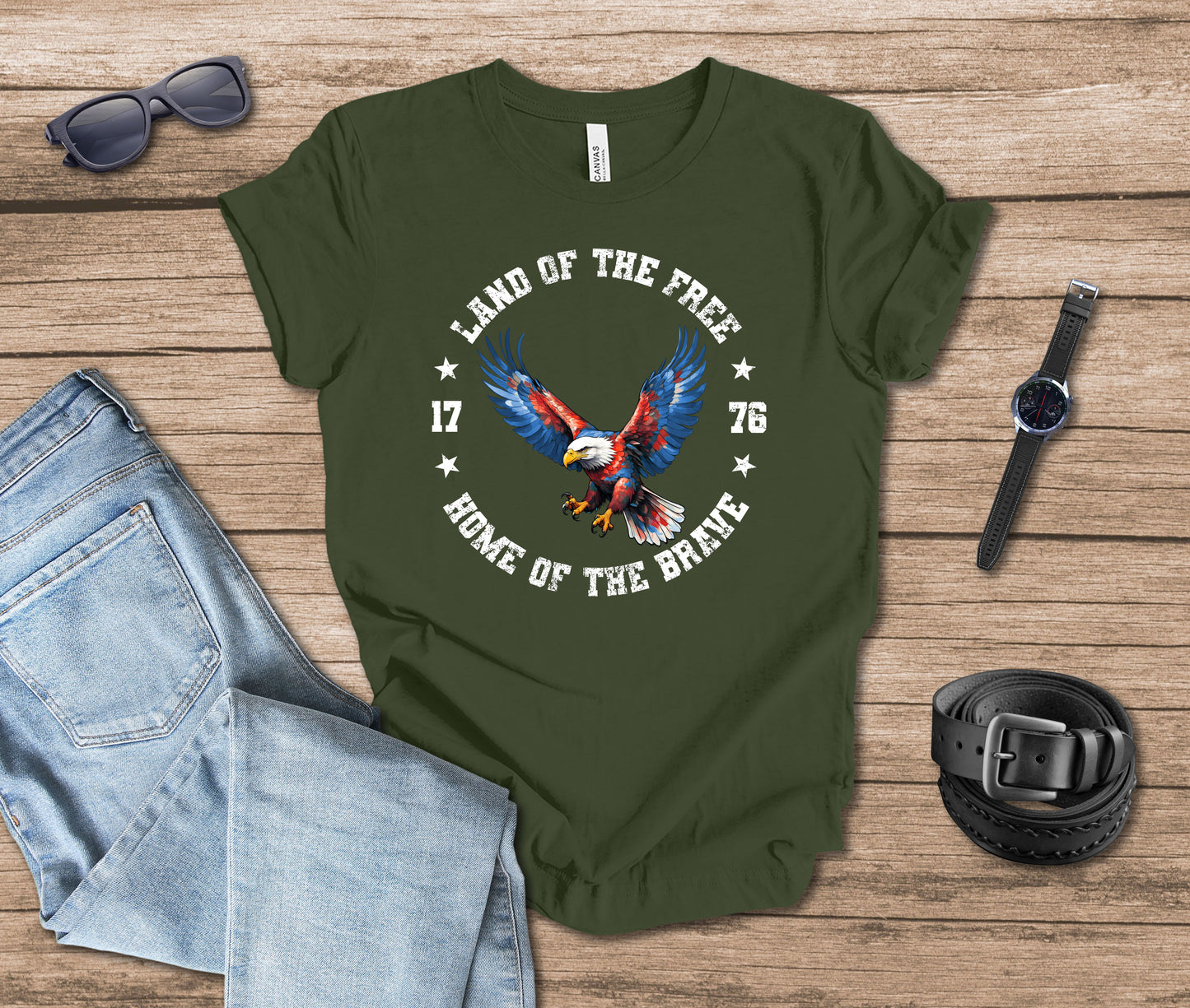 Land of the Free Home of the Brave T-shirt