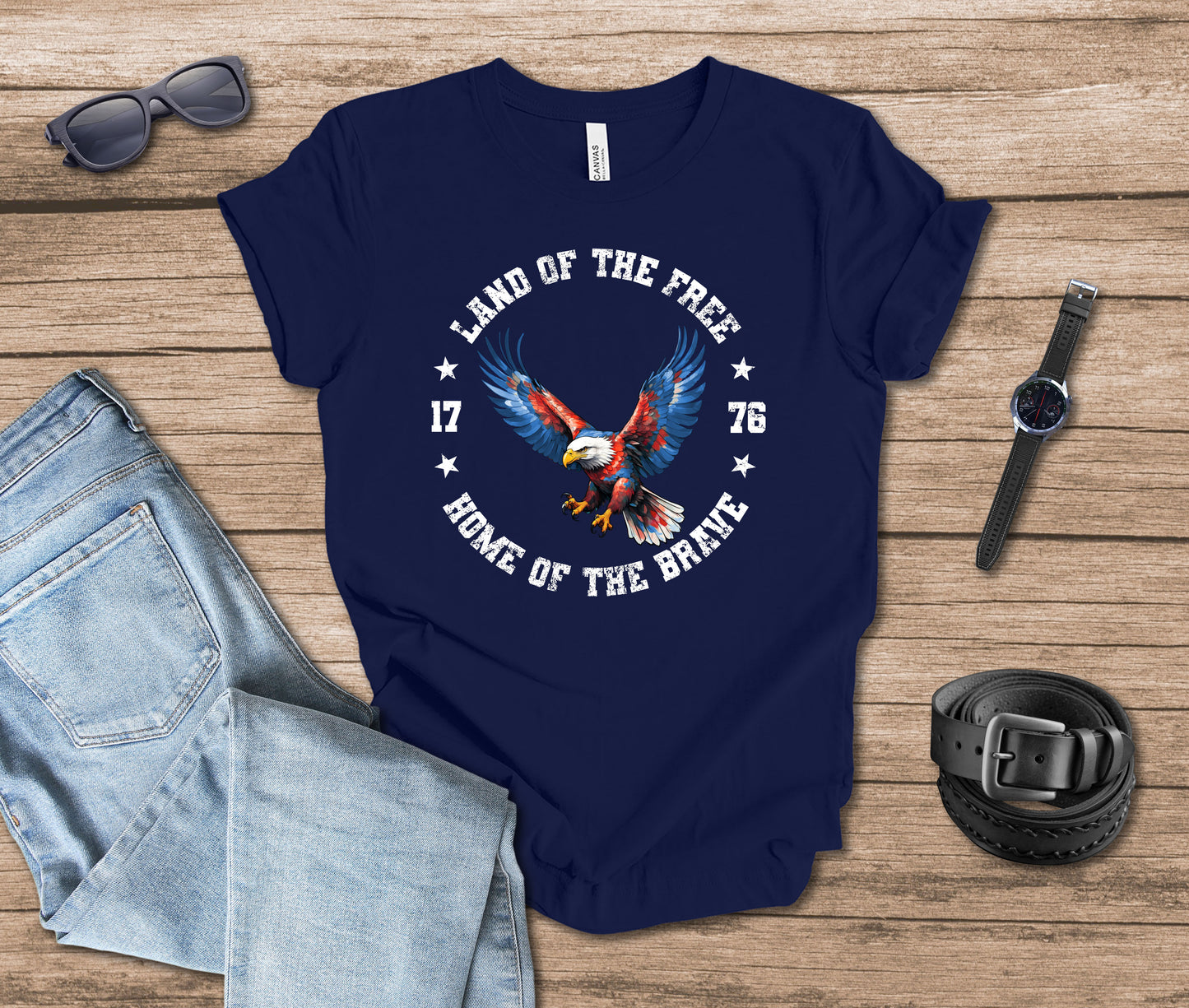 Land of the Free Home of the Brave T-shirt