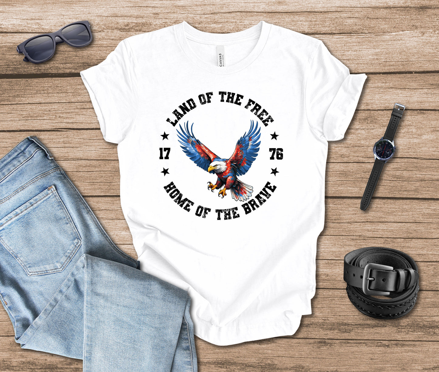 Land of the Free Home of the Brave T-shirt