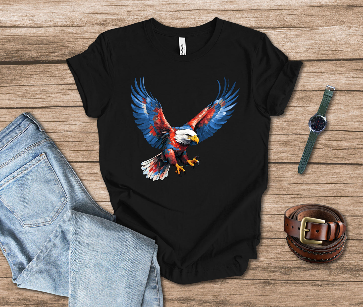 Painterly American Eagle T-shirt