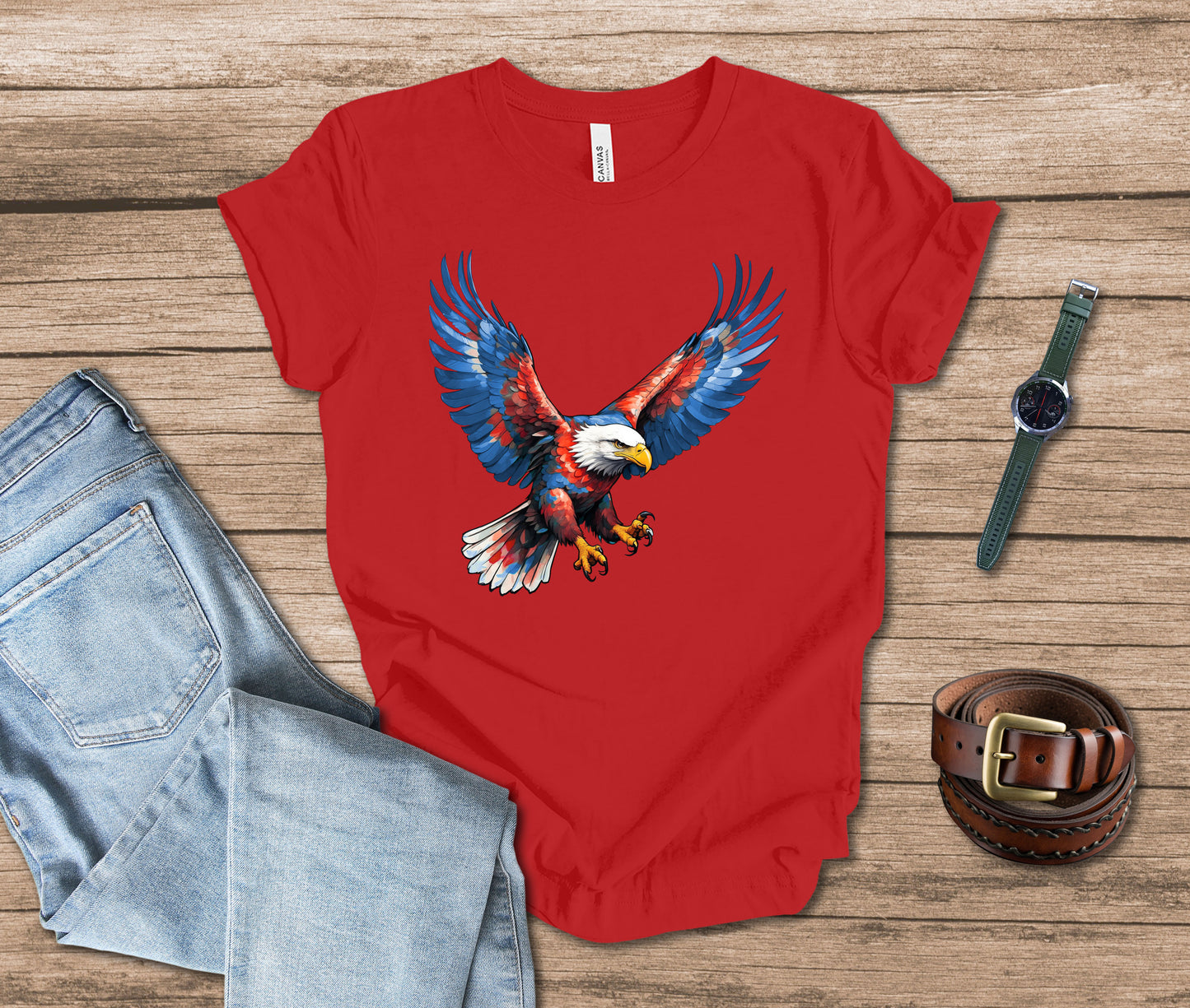 Painterly American Eagle T-shirt