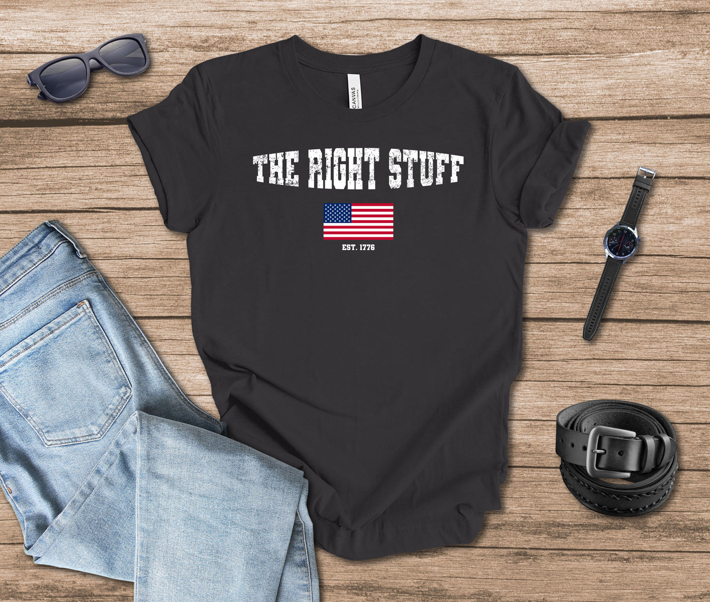 The Right Stuff Flag T-shirt