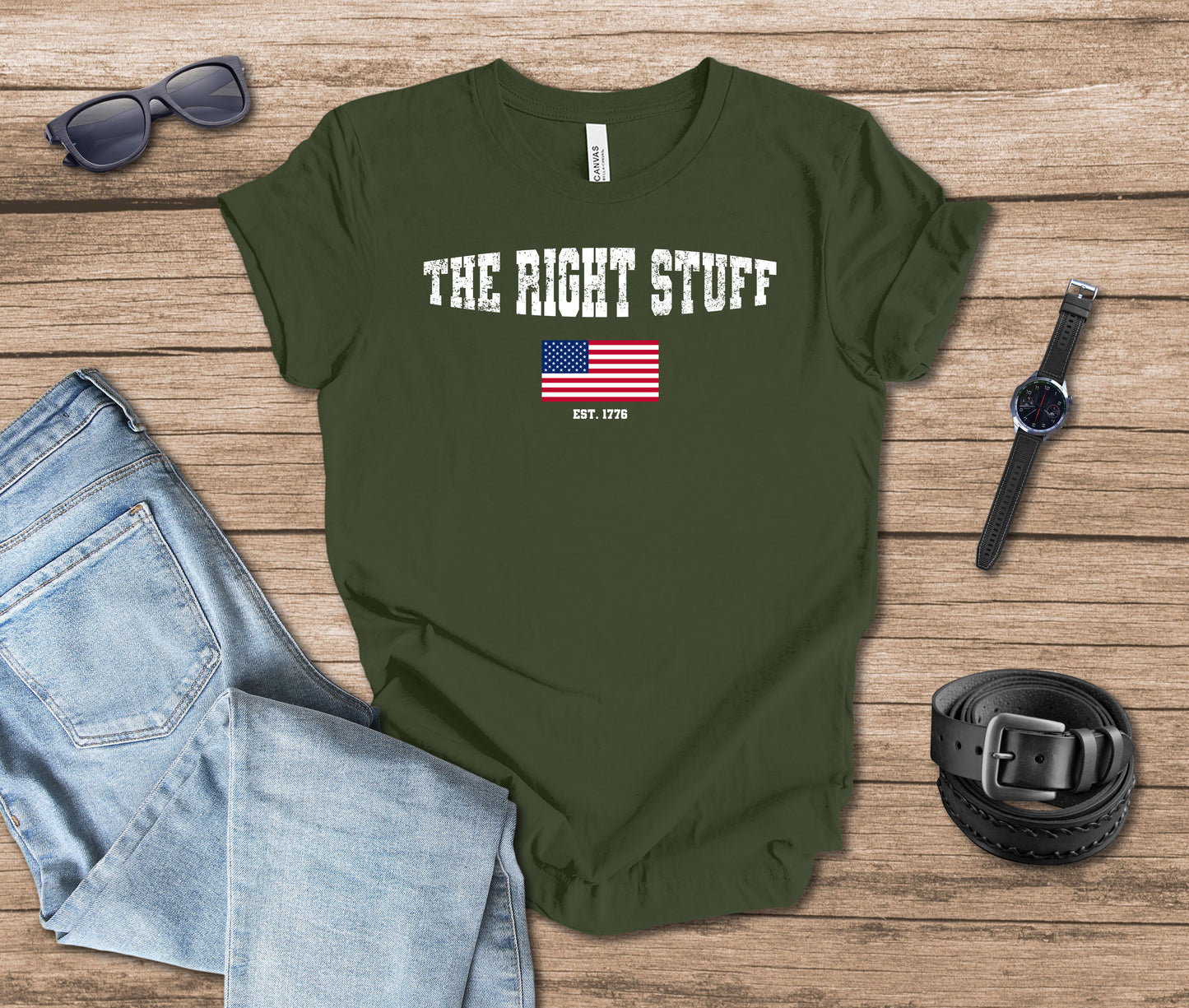 The Right Stuff Flag T-shirt