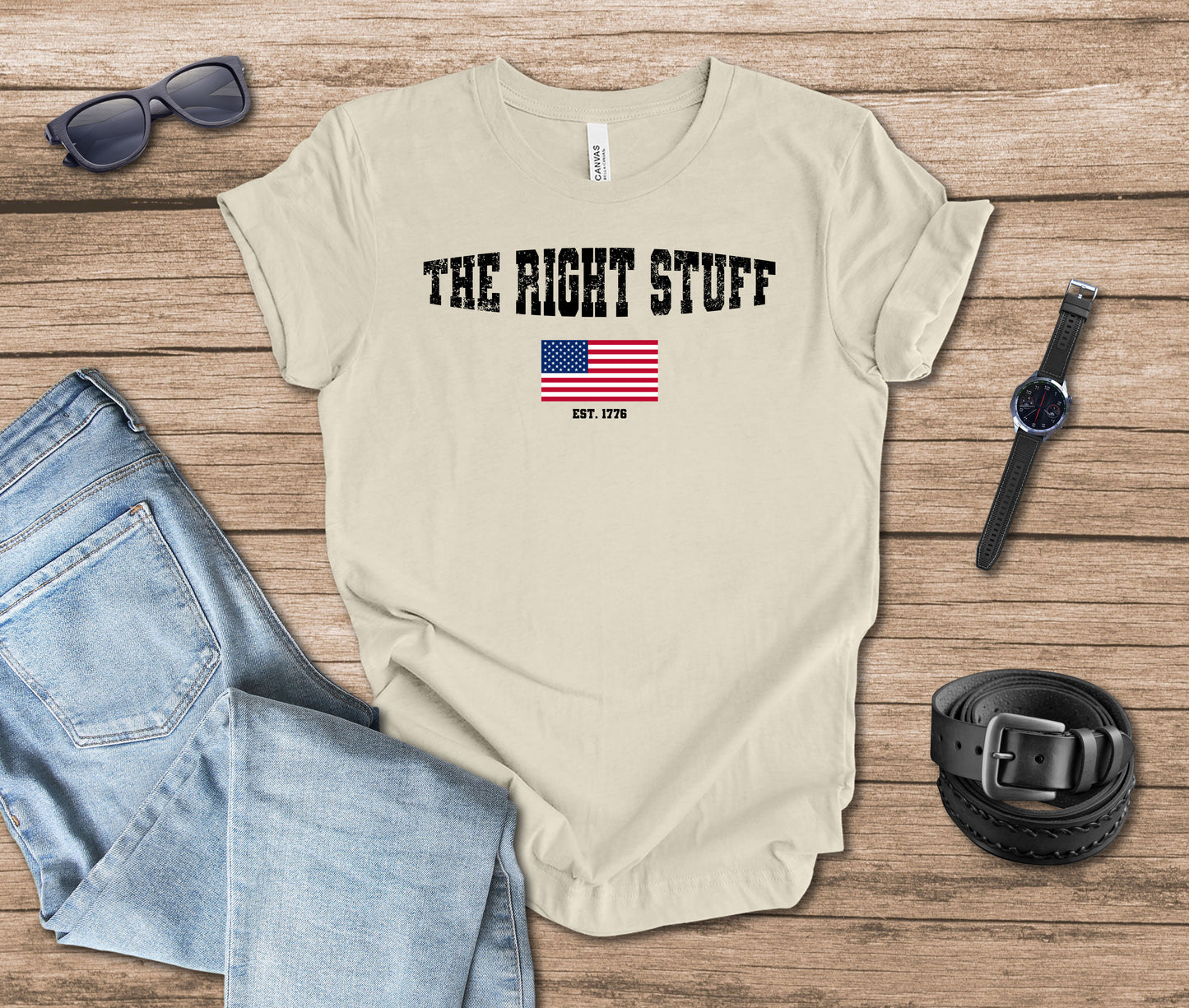 The Right Stuff Flag T-shirt