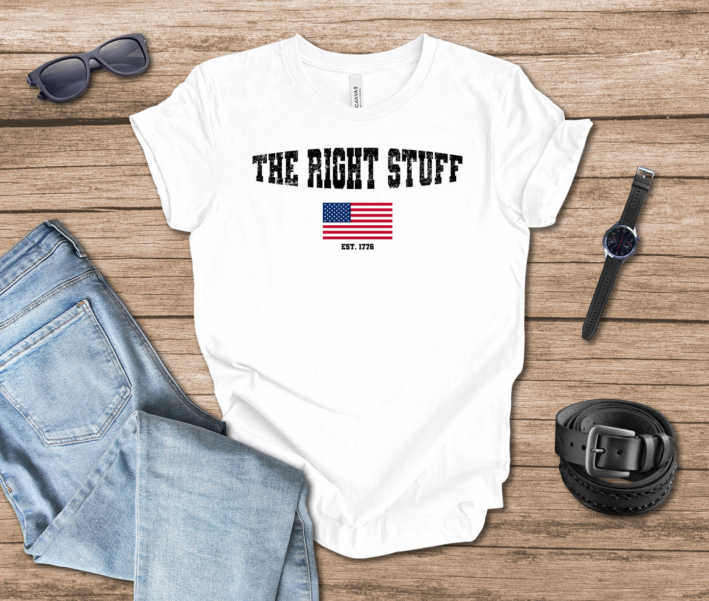 The Right Stuff Flag T-shirt